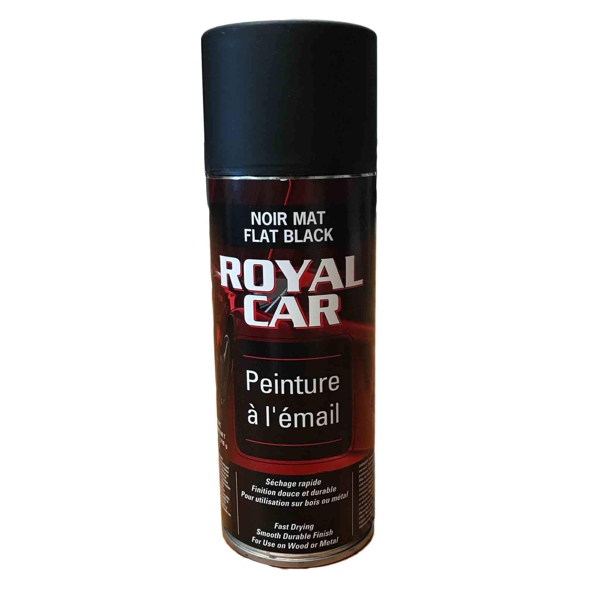 Peinture Email en Aerosol NOIR MAT